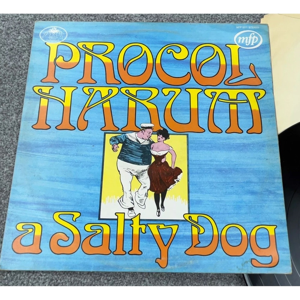 Procol Harum A Salty Dog‎ Vinyl LP 1972 UK Psych Prog Rock MFP-5277 1ST Press